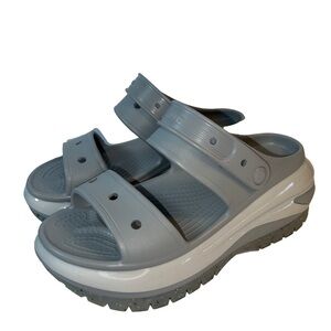 Crocs Mega Crush Platform Sandals elephant gray us m8/w10